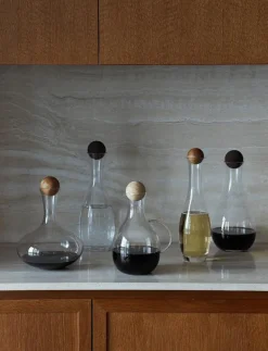 Nature wine carafe with oak stopper - Kannor & Karaffer
