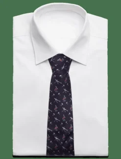 Navy Silk Badminton Player - Slipsar