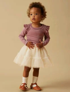 NBFLAYO SEV LS SLIM BODY SOLID LIL - Långärmad body
