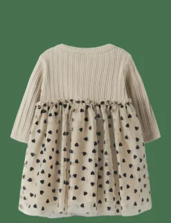 NBFNEA LS TULLE DRESS - Långärmade babyklänningar