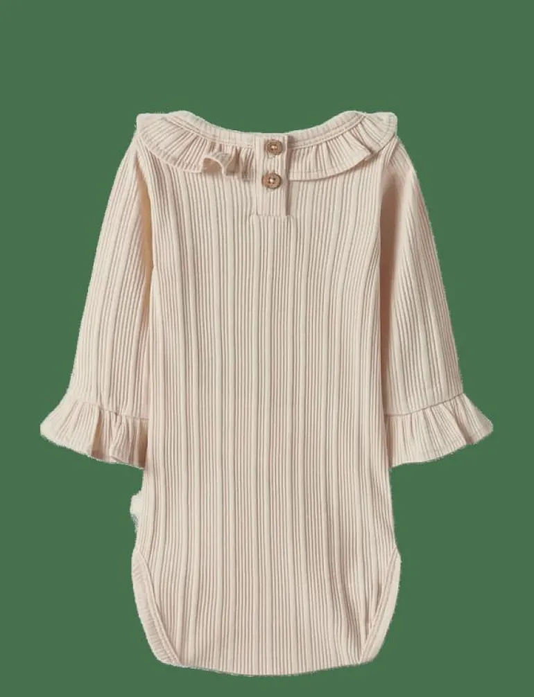 NBFTANSY LS SLIM BODY LIL - Långärmad body