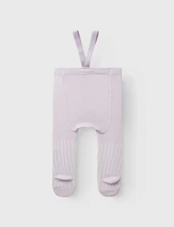 NBFWAKMA WO/BL RIB PANTYHOSE W/SUS - Strumpbyxa