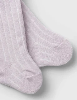 NBFWAKMA WO/BL RIB PANTYHOSE W/SUS - Strumpbyxa
