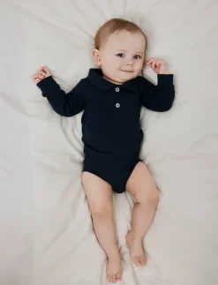 NBMHOLGER LS POLO BODY NOOS - Långärmad body