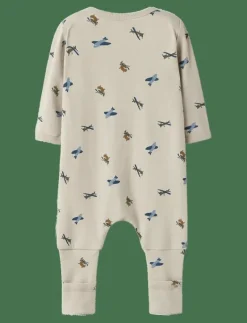 NBMNIGHTSUIT ZIP FF AIRPLANE NOOS - One-sie
