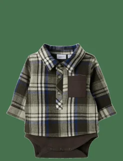 NBMNOLAND LS SHIRT BODY - Långärmad body