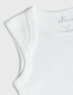 NBNBODY 3P TANK SOLID WHITE 3 NOOS - Ärmlös body