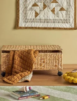 Nelas Basket w/Lid - Förvaringskorgar