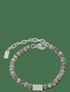 Neo - Bracelet with white/stone pearls - Armband
