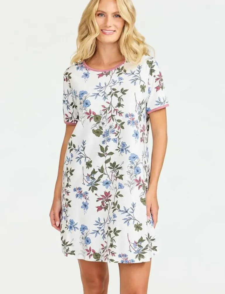 Nightdress short sl - Nattlinnen