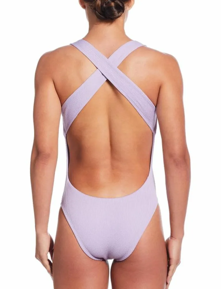 Nike Elevated Essential Pucker Crossback One Piece - Baddräkter