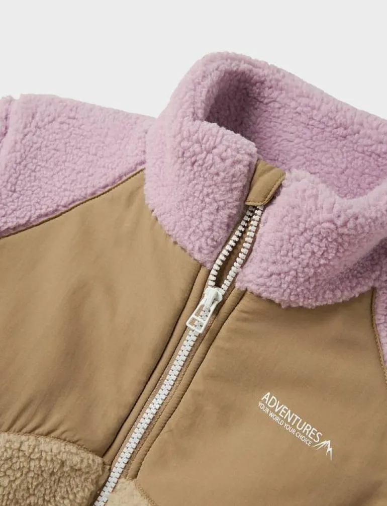 NKFMONICA TEDDY JACKET BLOCK1 - Jackor