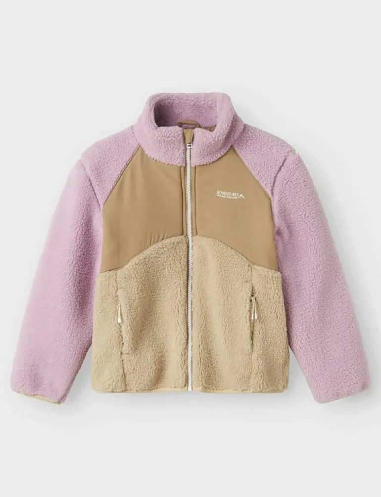 NKFMONICA TEDDY JACKET BLOCK1 - Jackor