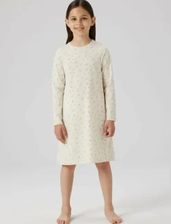 NKFNIGHTGOWN FLOWER NOOS - Nattlinnen