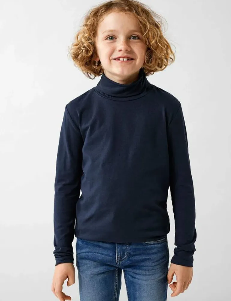 NKNVIGGO 2P LS SLIM ROLLNECK O NOOS - Polotröjor