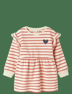 NMFTORINA NREG SWE DRESS BRU PB - Långärmade vardagsklänningar