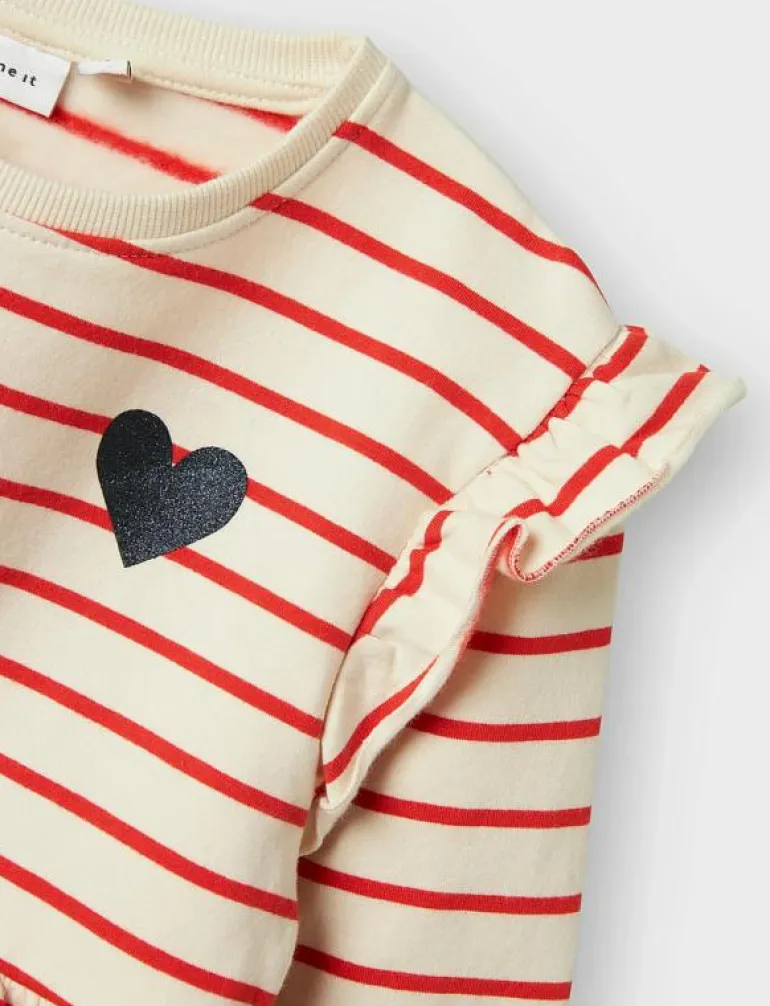 NMFTORINA NREG SWE DRESS BRU PB - Långärmade vardagsklänningar