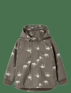 NMMALFA08 SOFTSHELL JACKET AOP FO - Jackor