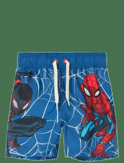 NMMMAVE SPIDER LONG SWIMSHORTS MAR - Badbyxa