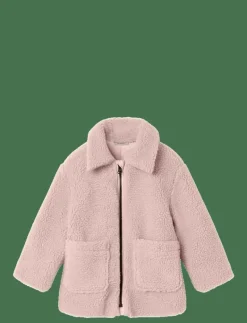 NMNNALO LONG SHERPA JKT SOLID LIL - Jackor
