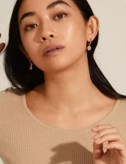 NOMAD coin huggie hoop earrings - Hoops