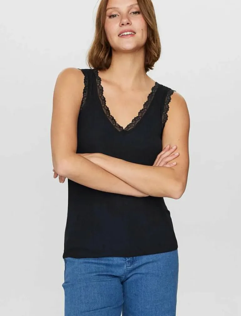 NUBOWIE LACE TOP - Linnen