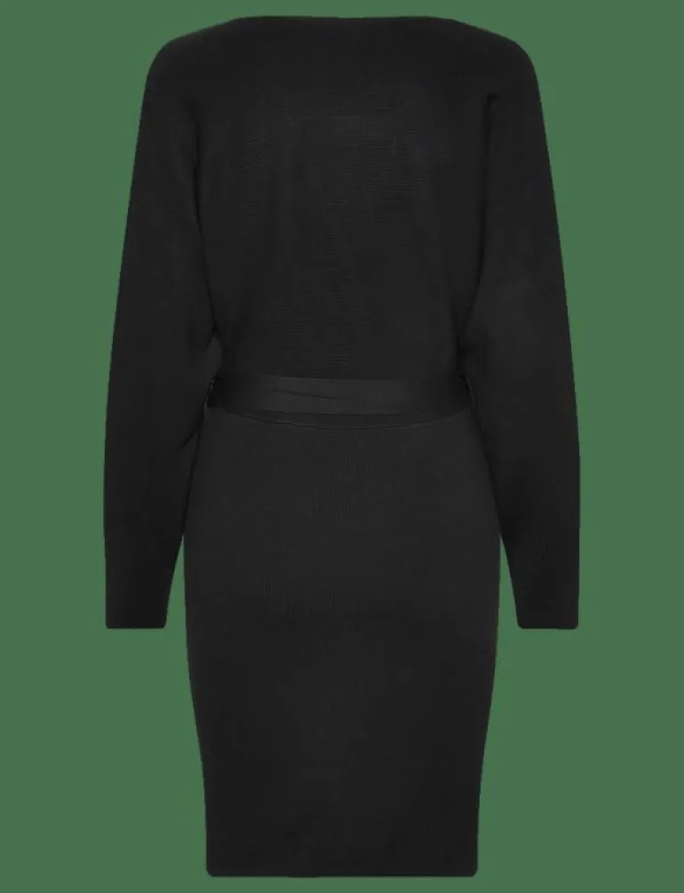 OBJRADJA KNIT L/S RE DRESS 134 - Midiklänningar
