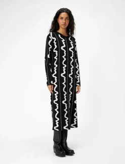 OBJRAY L/S LONG DRESS E DIV - Midiklänningar