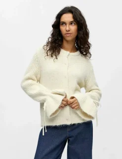 OBJSALIKA L/S RE KNIT CARDIGAN 142 - Koftor