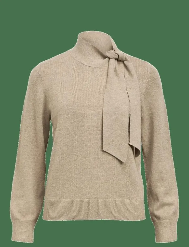 OBJTHESS L/S RE BOW KNIT PULLOVER NOOS - Stickat