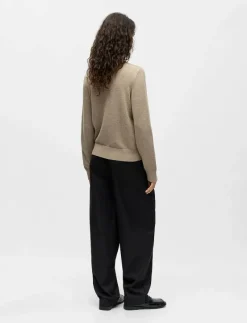 OBJTHESS L/S RE BOW KNIT PULLOVER NOOS - Stickat