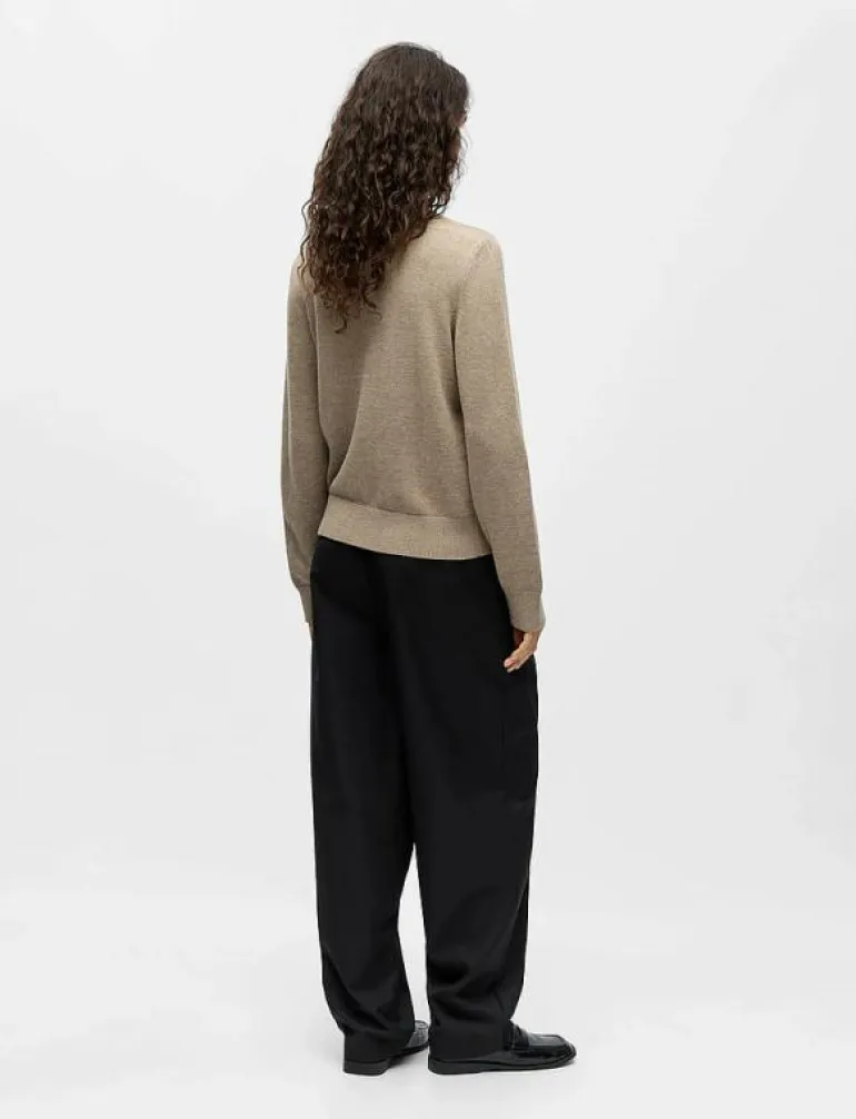 OBJTHESS L/S RE BOW KNIT PULLOVER NOOS - Stickat