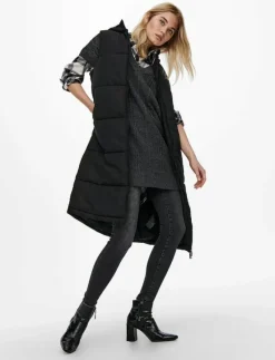 ONLALINA LONG WAISTCOAT OTW NOOS - Vadderade västar