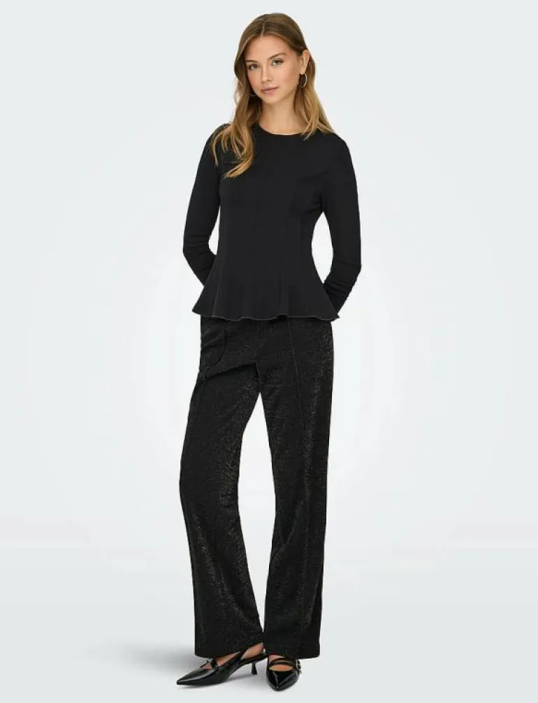 ONLKENYA L/S PEPLUM TOP JRS - Långärmade toppar