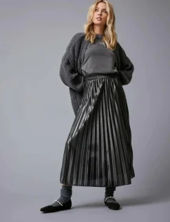 ONLLYON PLEATED SHINE SKIRT JRS - Midi kjolar