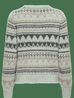 ONLMONTANA L/S LIFE O-NECK CC KNT - Stickat