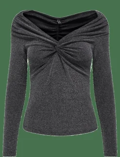 ONLQUEEN L/S GLITTER TOP JRS - Långärmade toppar