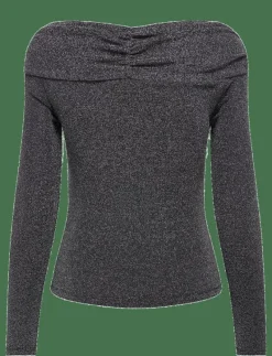 ONLQUEEN L/S GLITTER TOP JRS - Långärmade toppar