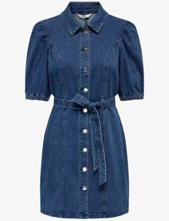 ONLVIBBE SS BELT DNM DRESS NOOS - Korta klänningar