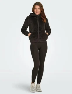 ONPFLUFFY HOOD FZ LS JCK - Huvtröjor