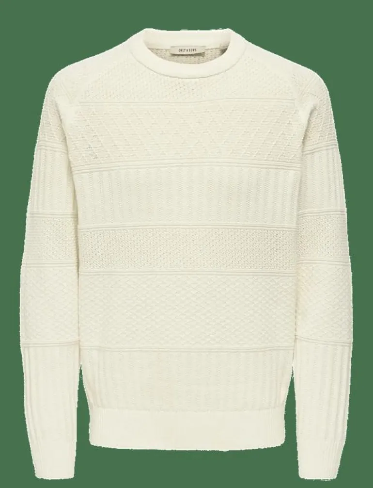 ONSALKAN REG CREW KNIT - Rundhalsad