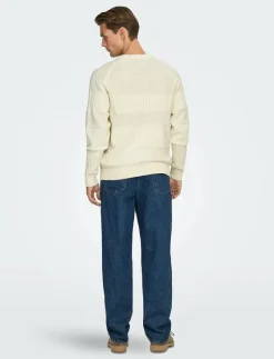 ONSALKAN REG CREW KNIT - Rundhalsad