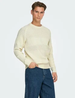 ONSALKAN REG CREW KNIT - Rundhalsad