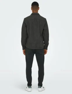 ONSASH OVR WOOLEN LOOK PKT LS SHIRT NOOS - Ulljackor