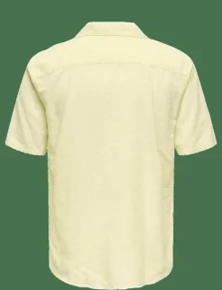 ONSCAIDEN SS SOLID RESORT LINEN NOOS - Linneskjortor