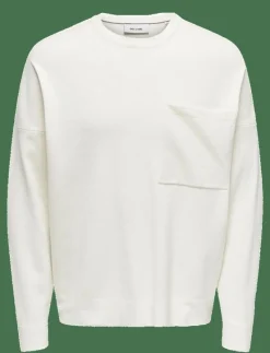 ONSLAMAI OVZ 12 LS POCKET CREW KNIT - Rundhalsad