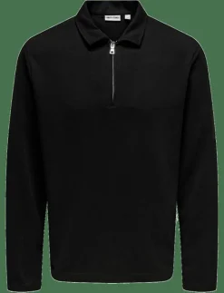 ONSNEWKODYL REG HALF ZIP POLO SWEAT VD - Långärmade pikéer