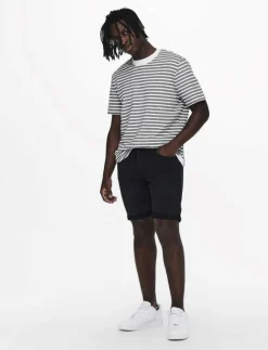 ONSPLY BLK JOG 8581 PIM DNM SHORTS NOOS - Jeansshorts