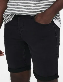 ONSPLY BLK JOG 8581 PIM DNM SHORTS NOOS - Jeansshorts