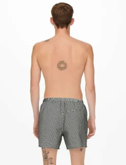 ONSTED STRIPE SEERSUCKER SWIM NOOS - Badbyxor
